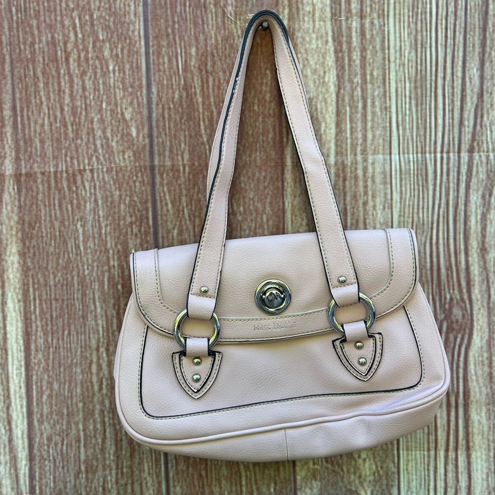 VTG Marc Jacobs y2K Classic pink blush Medium leather Shoulder Bag purse…